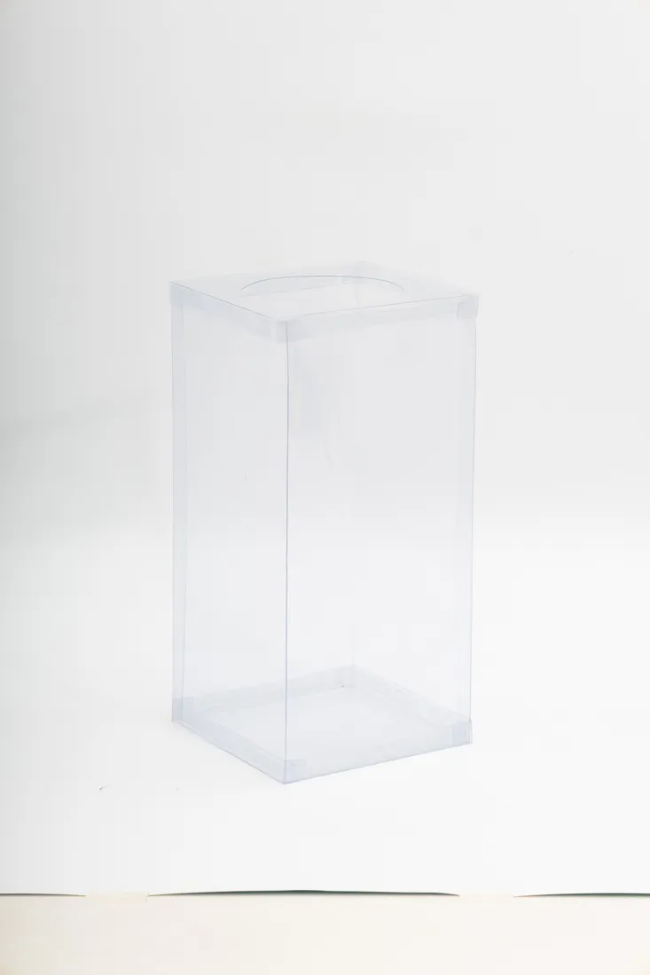 BinWin clear PVC bin, empty, narrow size