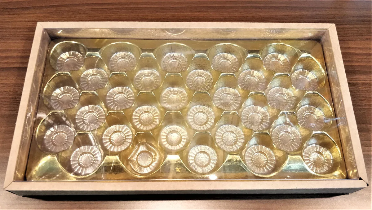 Chocolate and sweets trays